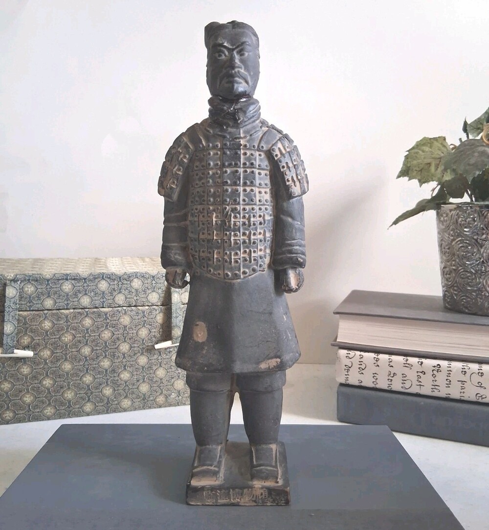 Single "Bombay Company" Medium Sized Terracotta Warrior; 10" x 3"; EUC